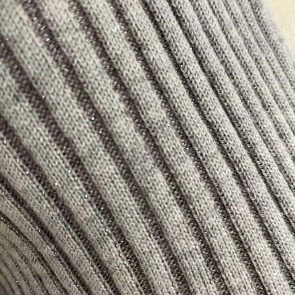 Escada Cardigan Sweater Silver Metallic Size XL Luxury Old Money - Picture 6 of 12